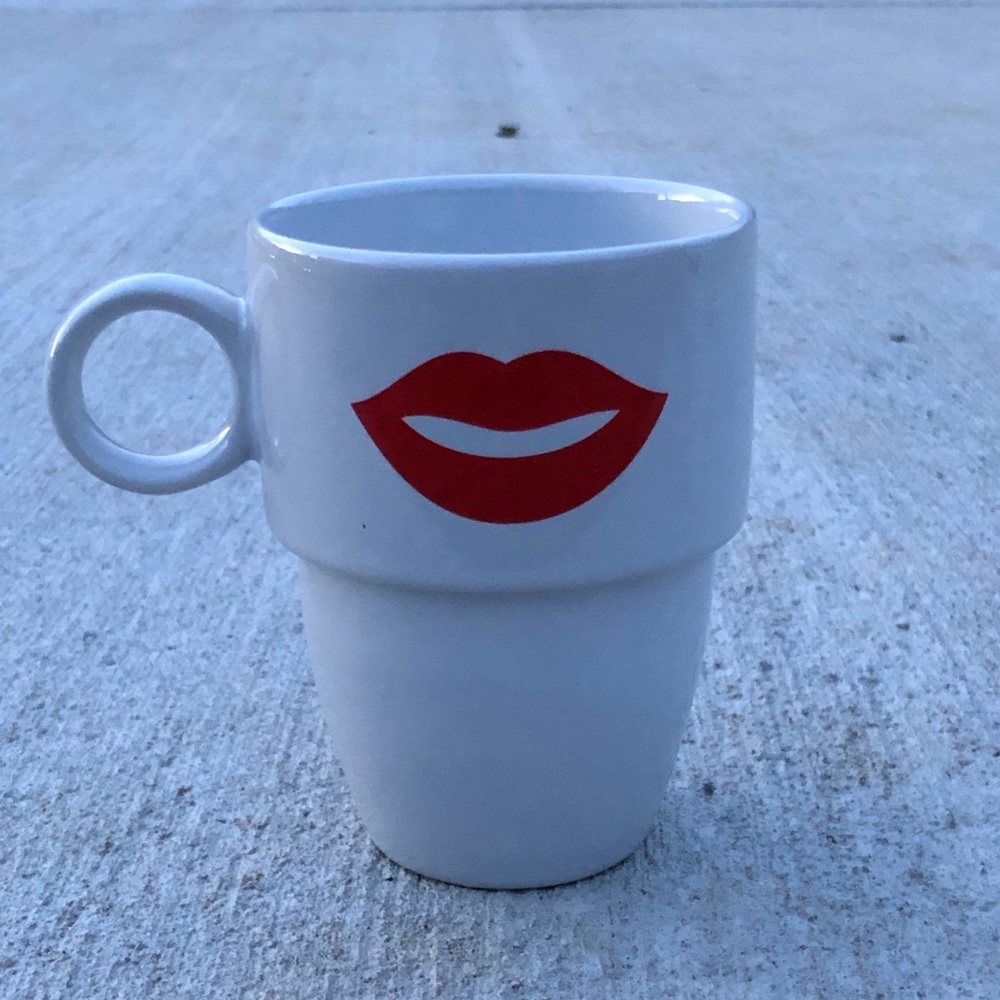 Mustache & Lips Coffee Mug Set Caribou Coffee - Picture 4 of 7